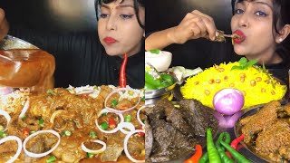 Non veg eating challenge  food challenge India non veg  spicy food challenge very spicy  mukbang [upl. by Barabas203]