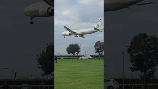 Etihad Airlines ✈️ aviation airline heathrowplanespotting reelsvideo viralvideo [upl. by Niliak]