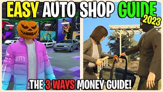 Easy GTA 5 Online AUTO SHOP Money Guide GTA 5 Online Auto Shop Guide 2023 [upl. by Ahsienat]