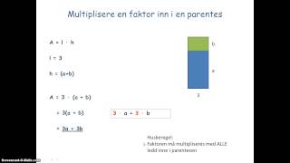 Algebra2  løse opp parenteser [upl. by Goldi994]