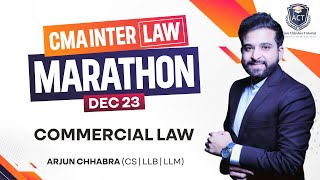 CMA INTER LAW MARATHON AND REVISION  INDIAN CONTRACT ACT 1872 [upl. by Betta]