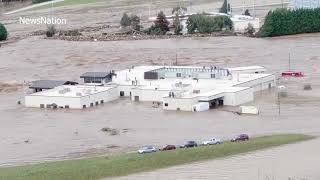 Watch patients get rescued from severe Hurricane Helene flooding on Tennessee hospital roof [upl. by Esilrac]