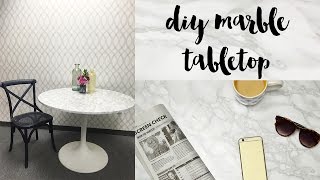 Use Marble Sticky Back Plastic to Cover a Table [upl. by Baptista]