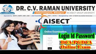 DCA PGDCA Oline Examination  Dr CV Raman Unversity DCA PGDCA Online Eman cvramanuniversity pgdca [upl. by Elleimac]