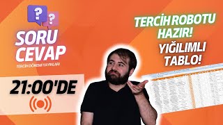 YKS TERCİH ROBOTU YIĞILMALI TABLO ÜCRETSİZ İNDİR KULLAN yks2023 tercih2023 [upl. by Eerak]