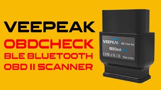 Veepeak OBDCheck BLE Bluetooth OBD II Scanner [upl. by Panaggio648]