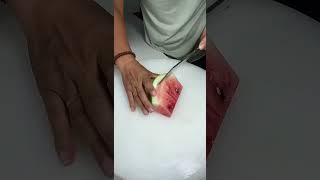 🍉 Watermelon Can Also Be Cut Like Thisfruitarrangement knifeskills [upl. by Bashee]