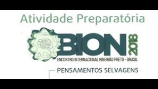 Atividade Preparatória  BION Pensamentos Selvagens [upl. by Leamsi]