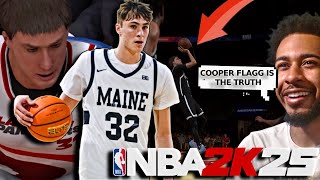 COOPER FLAGG MAKES HIS NBA DEBUT AND DROPS DOUBLEDOUBLE  NBA 2k25 MyCareer [upl. by Orapma546]