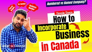 Incorporate a business in Canada 2023  Registering a corporation [upl. by Immij]