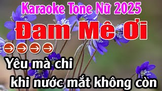 Đam Mê Ơi Karaoke Tone Nữ Karaoke Lan Anh  Beat Mới [upl. by Leunamme]