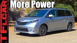 2017 Toyota Sienna First Drive Review Same Minivan But With More Horsepower amp Torque [upl. by Duahsar]