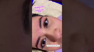 Cejas depiladas con Hilo y Pestañas efecto ruso natural  Centro de Estética Jessica Barraza [upl. by Justicz]