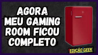 ESSE FRIGOBAR ERA O ITEM QUE FALTAVA NO MEU GAMINGROOM [upl. by Cuttler]