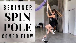 SPIN POLE DANCE Combo Tutorial For Beginners [upl. by Navap]