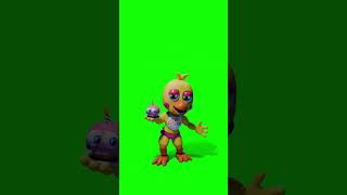 Adventure Toy Chica FNaF Workshop Animation  Green Screen [upl. by Anawait]