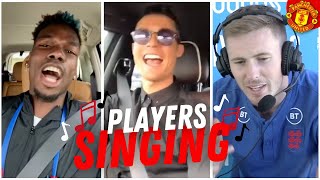 Manchester United Footballers Singing amp Dancing [upl. by Ingaborg]