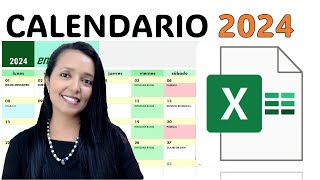 CREA UN CALENDARIO DE ACTIVIDADES 2024 SUPER FACIL Y RÁPIDO EN EXCEL Y SIN FORMULAS [upl. by Scarito]