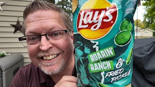 Lays Roarin Ranch amp Fried Pickle Potato Chips Review  Food Lion Exclusive [upl. by Anne-Marie63]