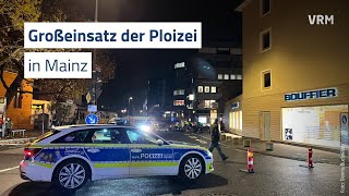 Großeinsatz der Polizei in Mainz [upl. by Spurgeon615]