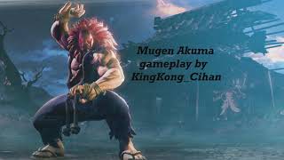 Mugen SFV Akuma gameplay by KingKongCihan [upl. by Belia]