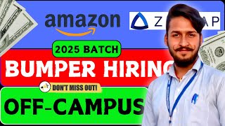 Freshers Hiring  Amazon Hiring 2025 Batch SWE Intern  Zeotop is Hiring 2025 SWE Internshiphiring [upl. by Nairehs]