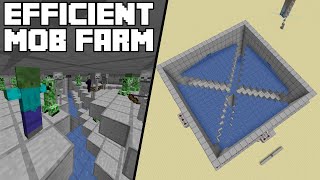 Minecraft Tutorial  Efficient Mob Farm [upl. by Nnor875]