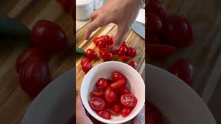 Caprese Pasta Salad 🍅 salad dinner summersalads [upl. by Margaretta]