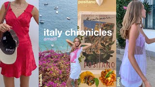 discovering amalfi 🌤  positano beaches amp lots of food [upl. by Drehcir]