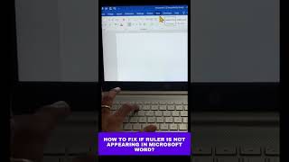 How To Fix If Ruler Is Not Appearing In Microsoft Word [upl. by Grissom]