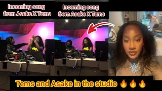 Tems links up with Asake for the first time ever as they create magic in the studio 🔥🔥 [upl. by Velma]