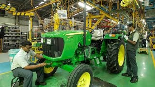 जॉन डीअर John Deere Tractor Manufacturing in India Full Pune Plant Process hindi [upl. by Ahsitram]