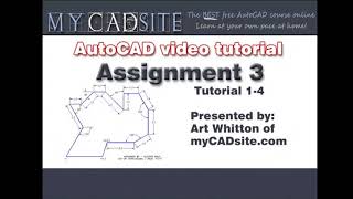 AutoCAD Tutorial Lesson 14 Assignment 3 Complete Beginners Course [upl. by Ramoh]