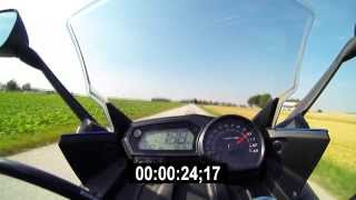 Yamaha XJ6 F Acceleration  0100 in 41 sec [upl. by Lali]