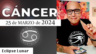 CÁNCER  Horóscopo de hoy 25 de Marzo 2024 [upl. by Pris]