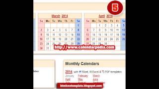 10 websites to Download free Calendar Template [upl. by Leoj]