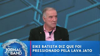 Canal Livre Eike Batista diz que foi pressionado pela Lava Jato  Jornal da Band [upl. by Ociredef237]