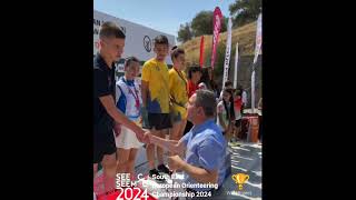 Orienteering  Ориентиране  SEEOC 2024 sprint award ceremony WM 18 [upl. by Nnaid]