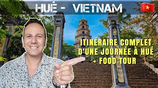 Itinéraire dune journée à Hué au Vietnam  tour gastronomique [upl. by Salvay]