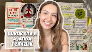 Ajanda doldurduk ✨StajımTemizlikKutu açılımı Vlog 24 [upl. by Dusza767]