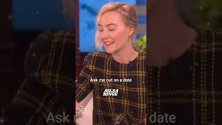 Saoirse Ronan Talks About Dating On The Ellen Show shorts saoirseronan saoirse youtubeshorts [upl. by Dnalloh]