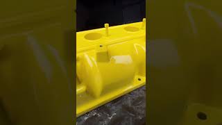 Valve cover restoration shorts powdercoating restoration [upl. by Nahk]