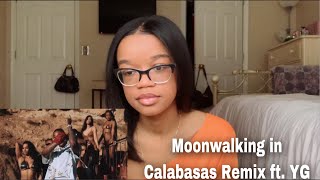 DDG  Moonwalking in Calabasas Remix ft YG Official Music Video  Reaction [upl. by Minna]