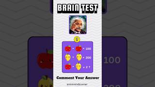 Brain test  Solve the Equation mathchallenge minimindscorner [upl. by Akoyn864]