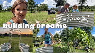 Building Dreams on the Homestead  Large Family Vlog [upl. by Xenos884]