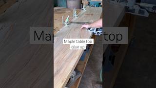 Maple table top glue up Titebond youtubeshorts woodworking diy interiordesign furniture [upl. by Kevon984]