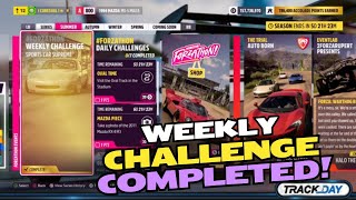 Forza Horizon 5 Forzathon Weekly Challenge Sports Car Supreme Complete Guide [upl. by Ailema]