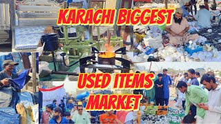 karachi Biggest Chor Bazar  Used item Market  Up More Karachi  Biggest sunday bazar in Pakistan [upl. by Faro]