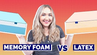 Memory Foam vs Latex Mattresses  Which Should You Choose [upl. by Elke]