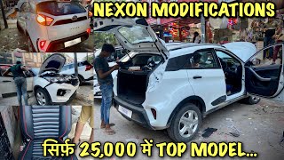 Tata Nexon XMS model Full Modifications  इसके बिना गाड़ी अधूरी…🔥🔥 [upl. by Morganica]